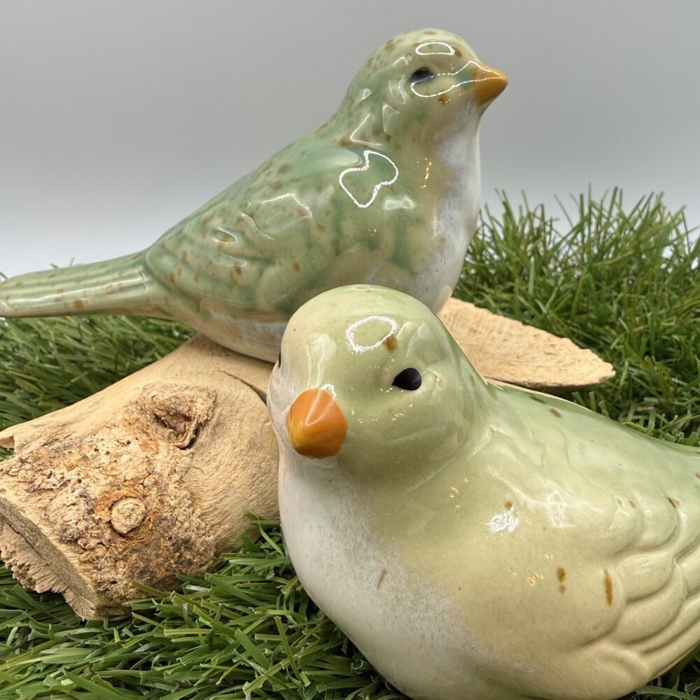 Ceramic Bird Figurines Set of Two - Picture 2 of 7